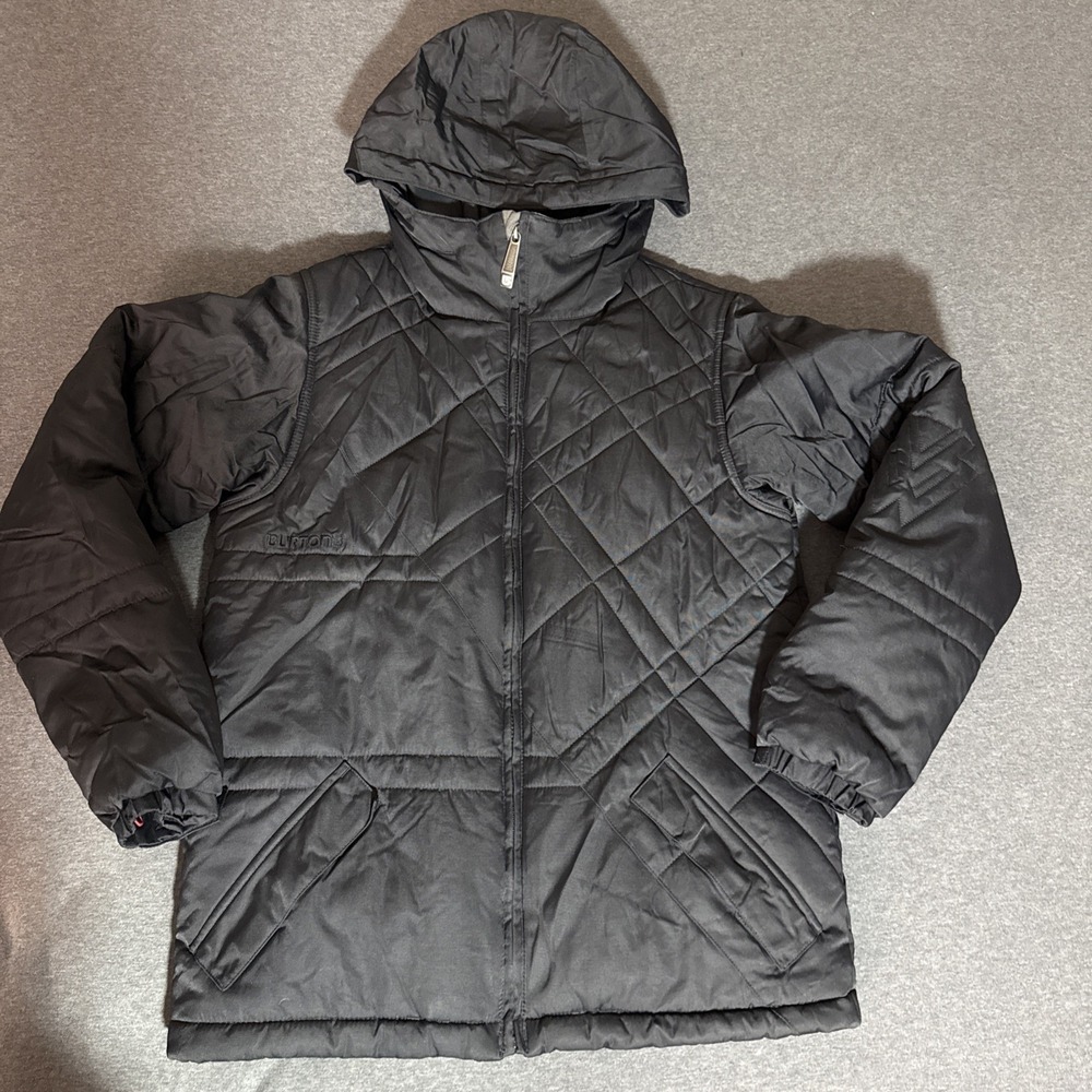 Burton Womens Sz M Dryride White Collection Jacket Snowboard Ski Hooded READ